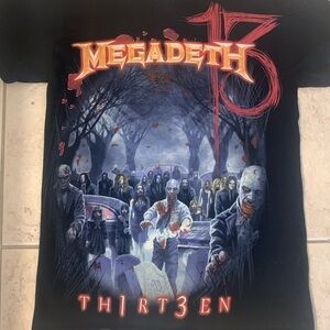 For sale! Megadeth 13 T-shirt, size S.